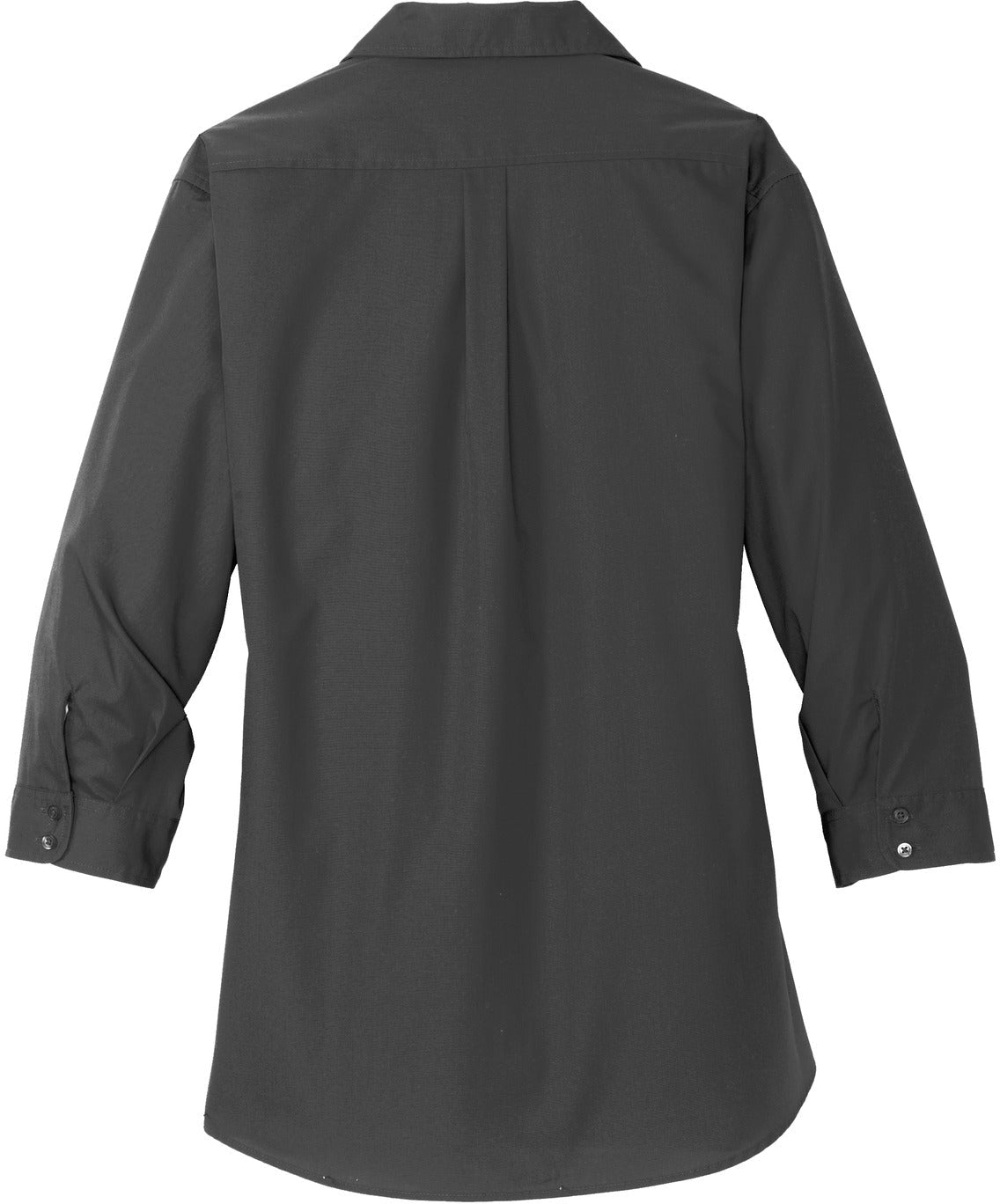 no-logo Port Authority Ladies 3/4-Sleeve Carefree Poplin Shirt-Regular-Port Authority-Thread Logic