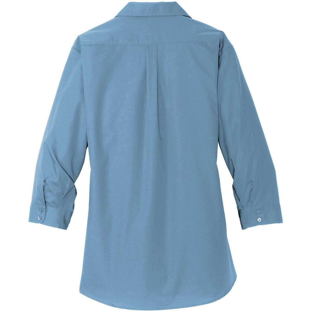 no-logo Port Authority Women's 3/4-Sleeve Carefree Poplin Shirt-Dress Shirts-Port Authority-Thread Logic