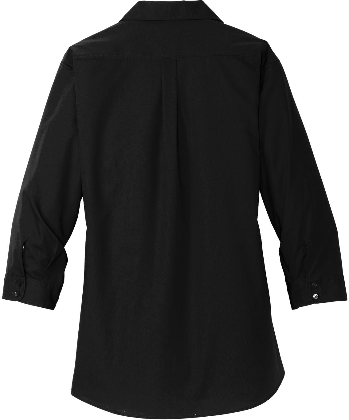 no-logo Port Authority Ladies 3/4-Sleeve Carefree Poplin Shirt-Regular-Port Authority-Thread Logic