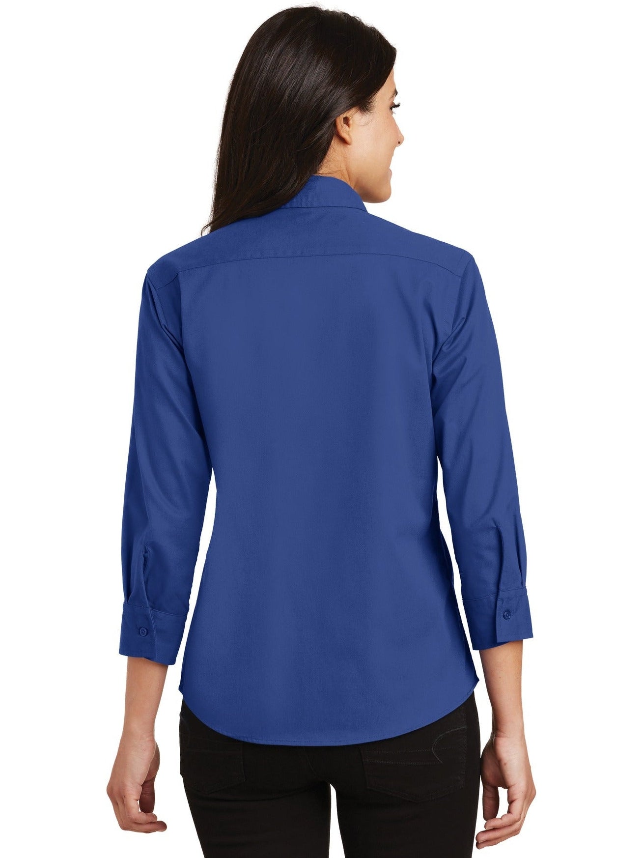 no-logo Port Authority Ladies 3/4-Sleeve Easy Care-Regular-Port Authority-Thread Logic