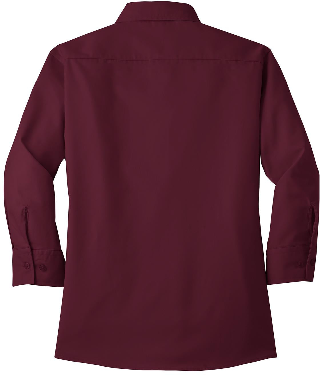 no-logo Port Authority Ladies 3/4-Sleeve Easy Care-Regular-Port Authority-Thread Logic