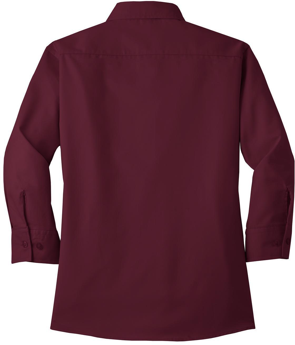 no-logo Port Authority Ladies 3/4-Sleeve Easy Care-Regular-Port Authority-Thread Logic