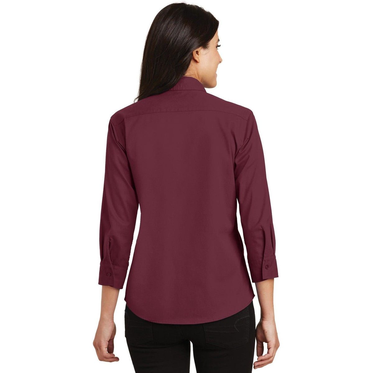 no-logo Port Authority Women's 3/4-Sleeve Easy Care-Dress Shirts-Port Authority-Thread Logic