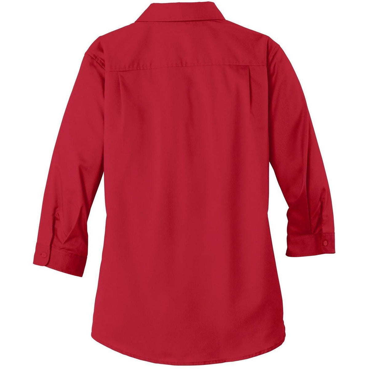 no-logo Port Authority Ladies 3/4 Sleeve SuperPro Twill Shirt-Discontinued-Port Authority-Thread Logic