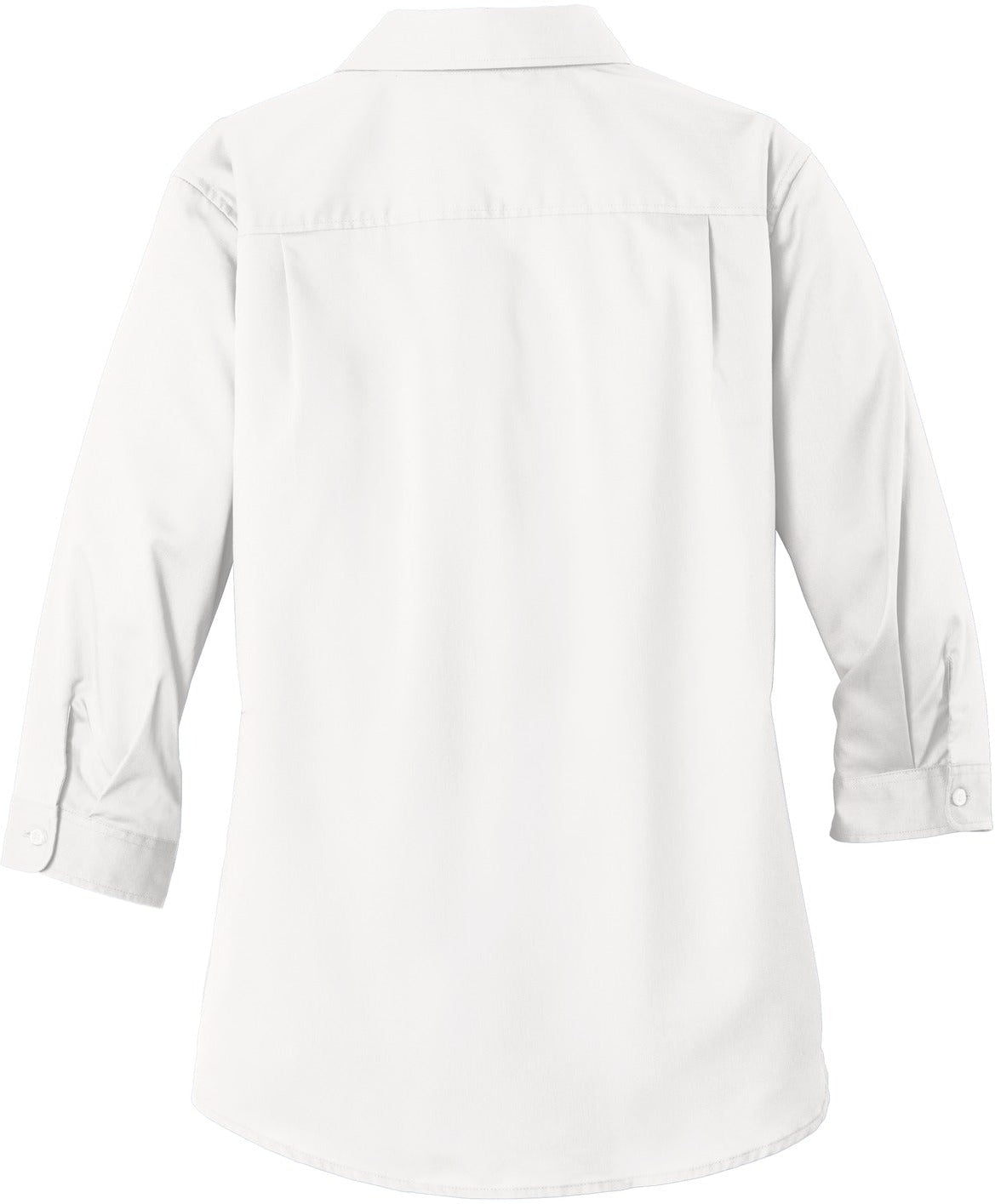 no-logo Port Authority Ladies 3/4 Sleeve SuperPro Twill Shirt-Discontinued-Port Authority-Thread Logic