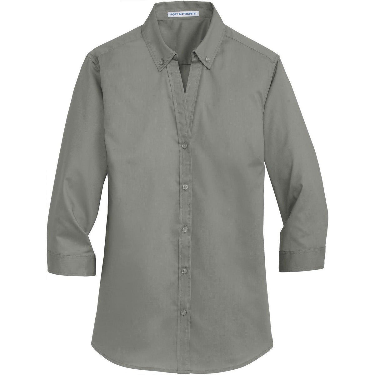 no-logo Port Authority Ladies 3/4 Sleeve SuperPro Twill Shirt