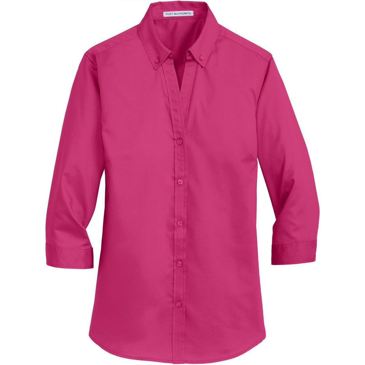 no-logo Port Authority Ladies 3/4 Sleeve SuperPro Twill Shirt