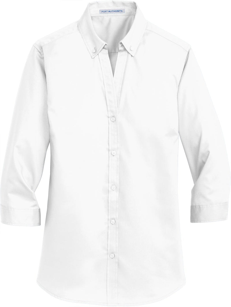 Port Authority Ladies 3/4 Sleeve SuperPro Twill Shirt