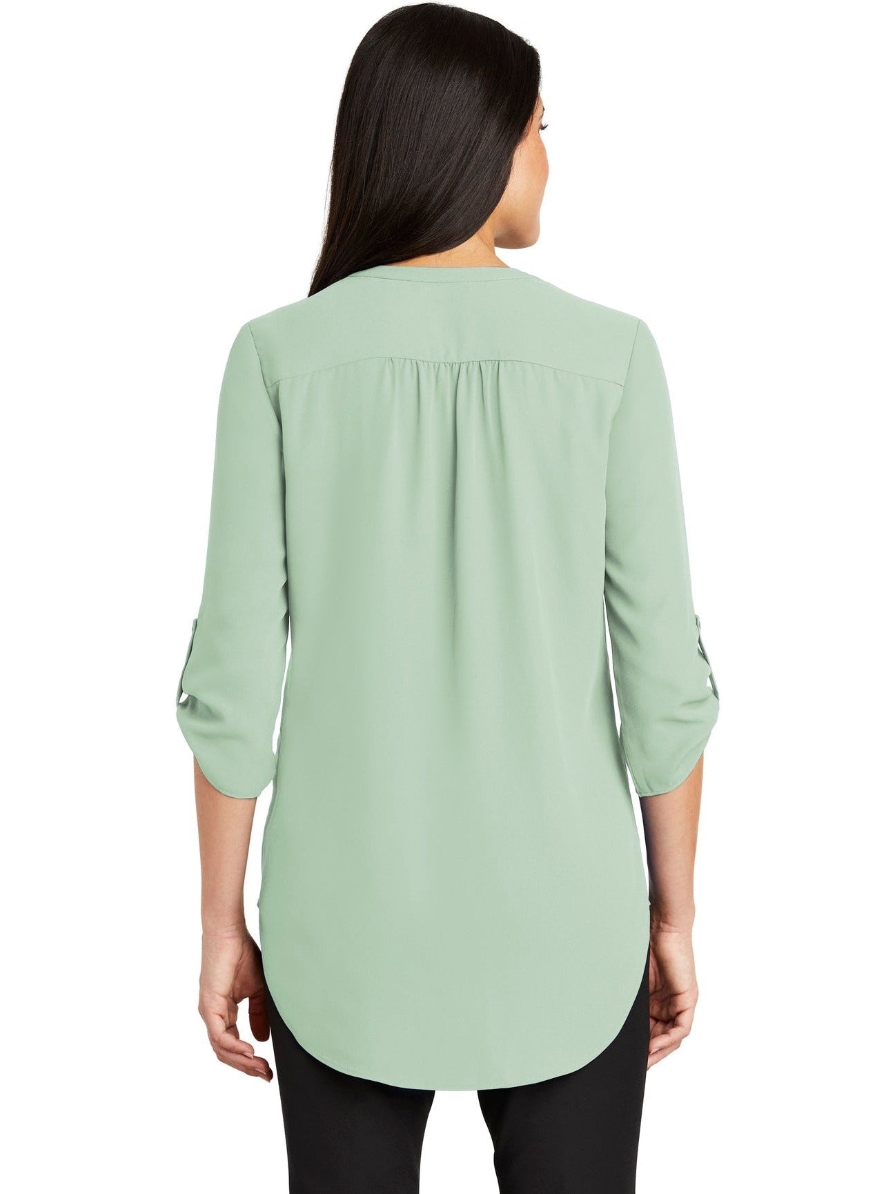 no-logo Port Authority Ladies 3/4-Sleeve Tunic Blouse-Regular-Port Authority-Thread Logic
