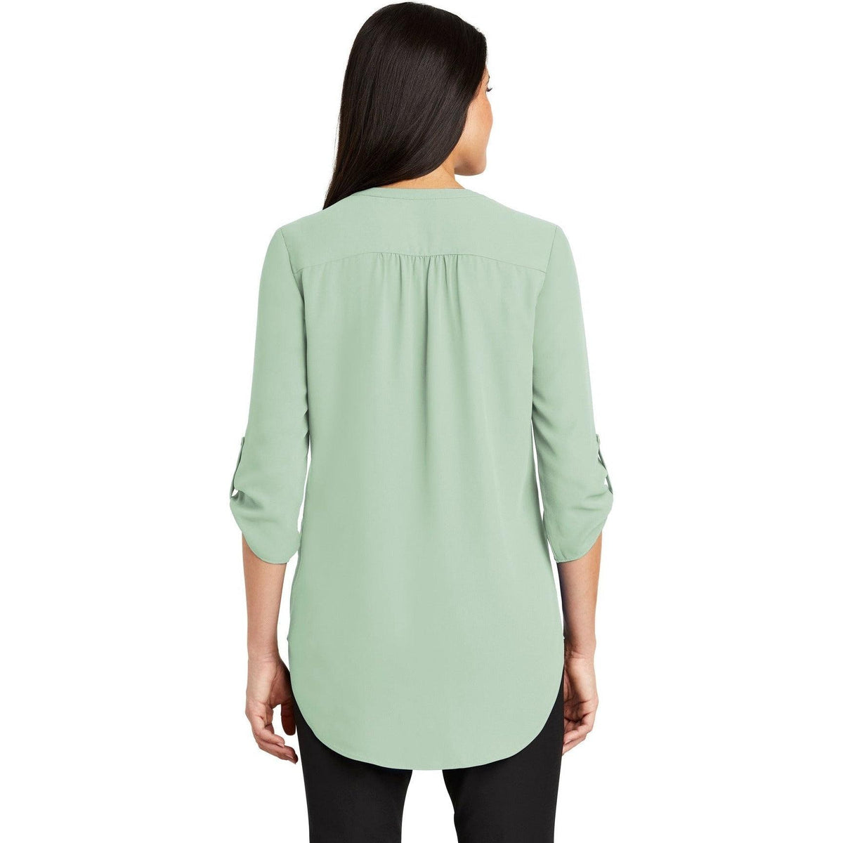 no-logo Port Authority Ladies 3/4-Sleeve Tunic Blouse-Regular-Port Authority-Thread Logic