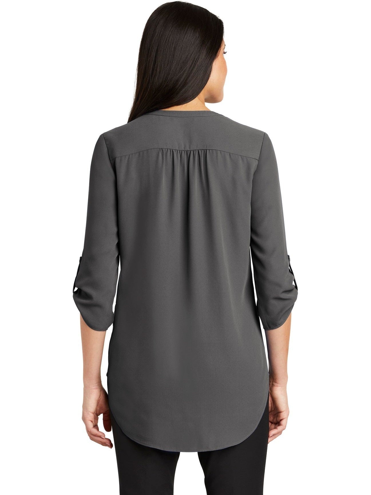no-logo Port Authority Ladies 3/4-Sleeve Tunic Blouse-Regular-Port Authority-Thread Logic