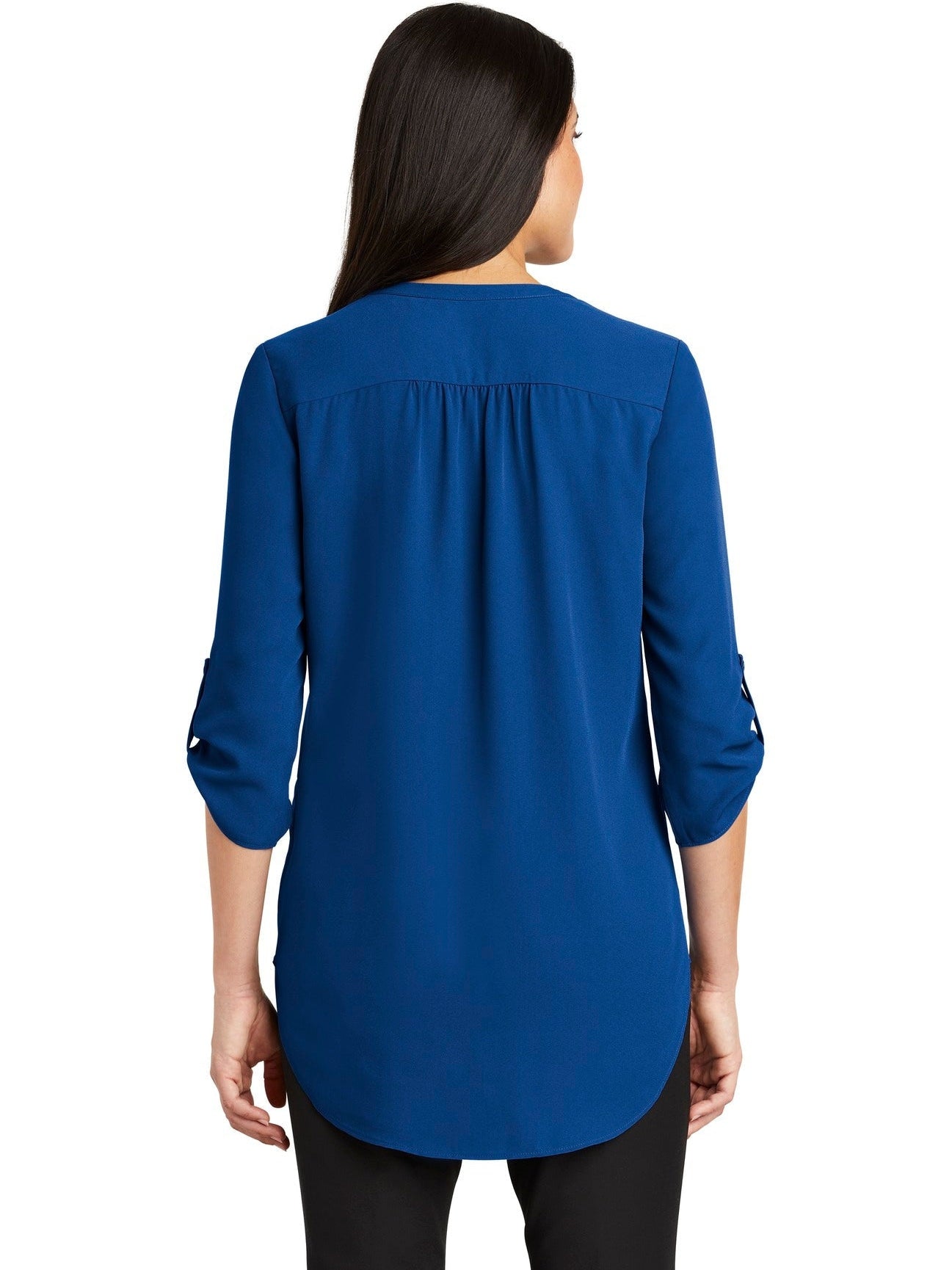 no-logo Port Authority Ladies 3/4-Sleeve Tunic Blouse-Regular-Port Authority-Thread Logic