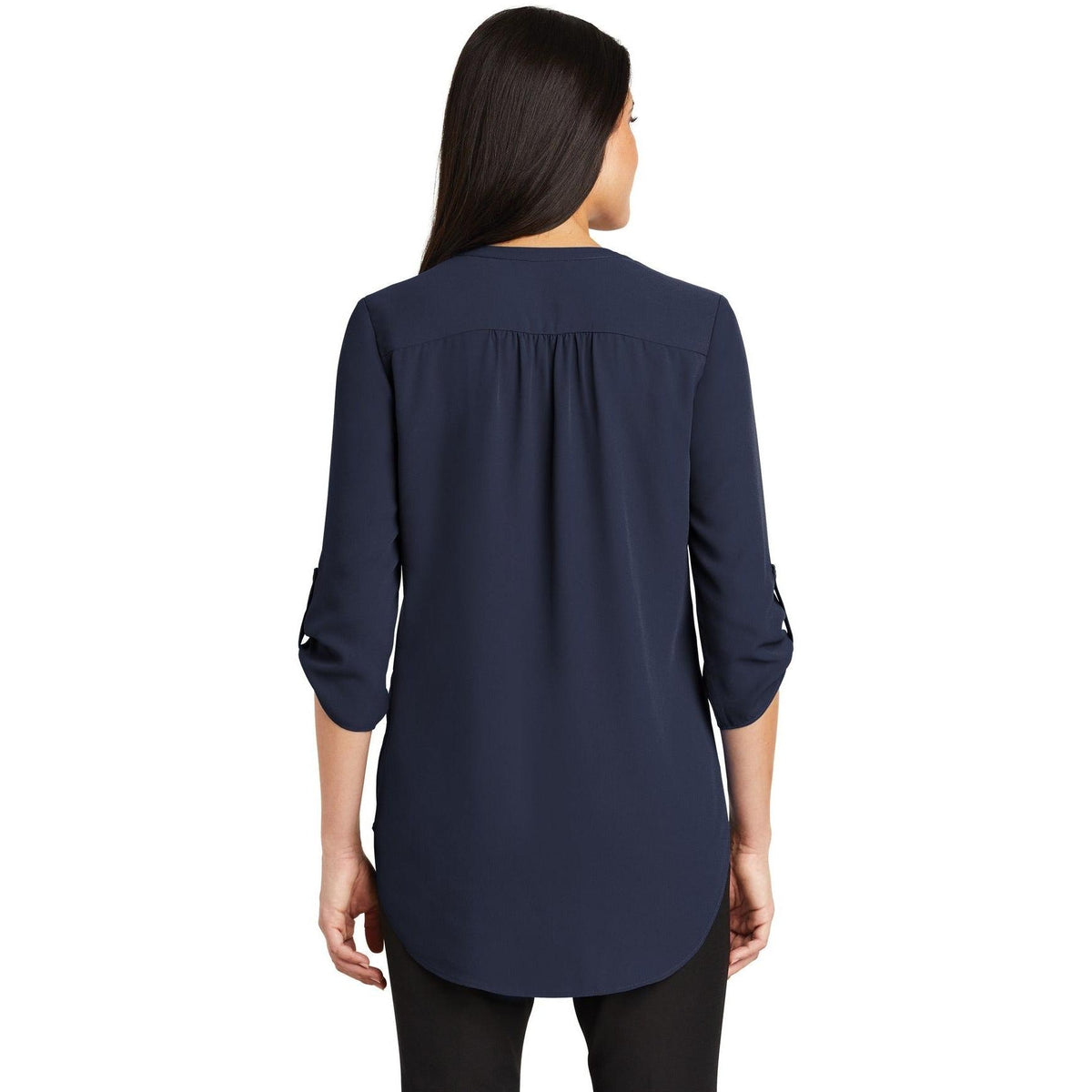 no-logo Port Authority Ladies 3/4-Sleeve Tunic Blouse-Regular-Port Authority-Thread Logic