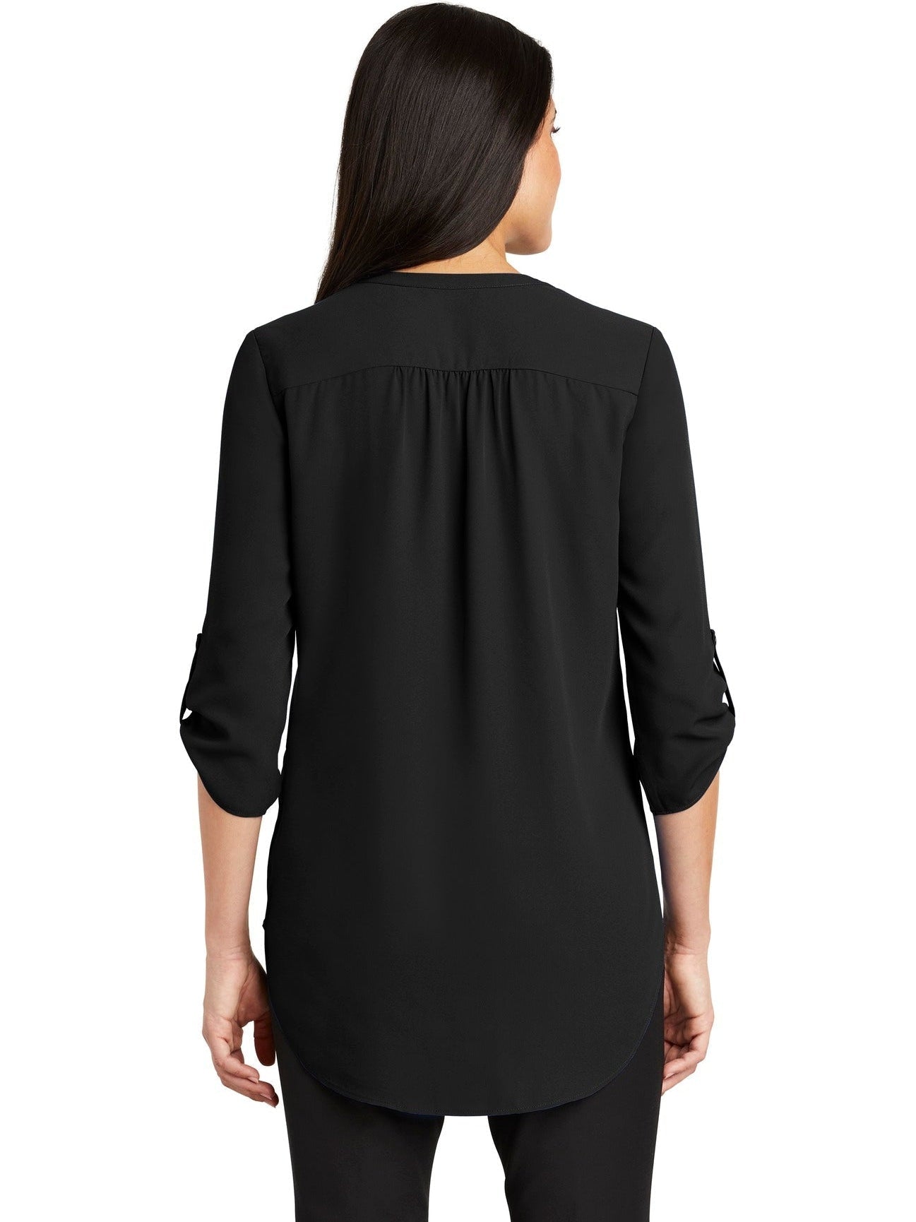 no-logo Port Authority Ladies 3/4-Sleeve Tunic Blouse-Regular-Port Authority-Thread Logic