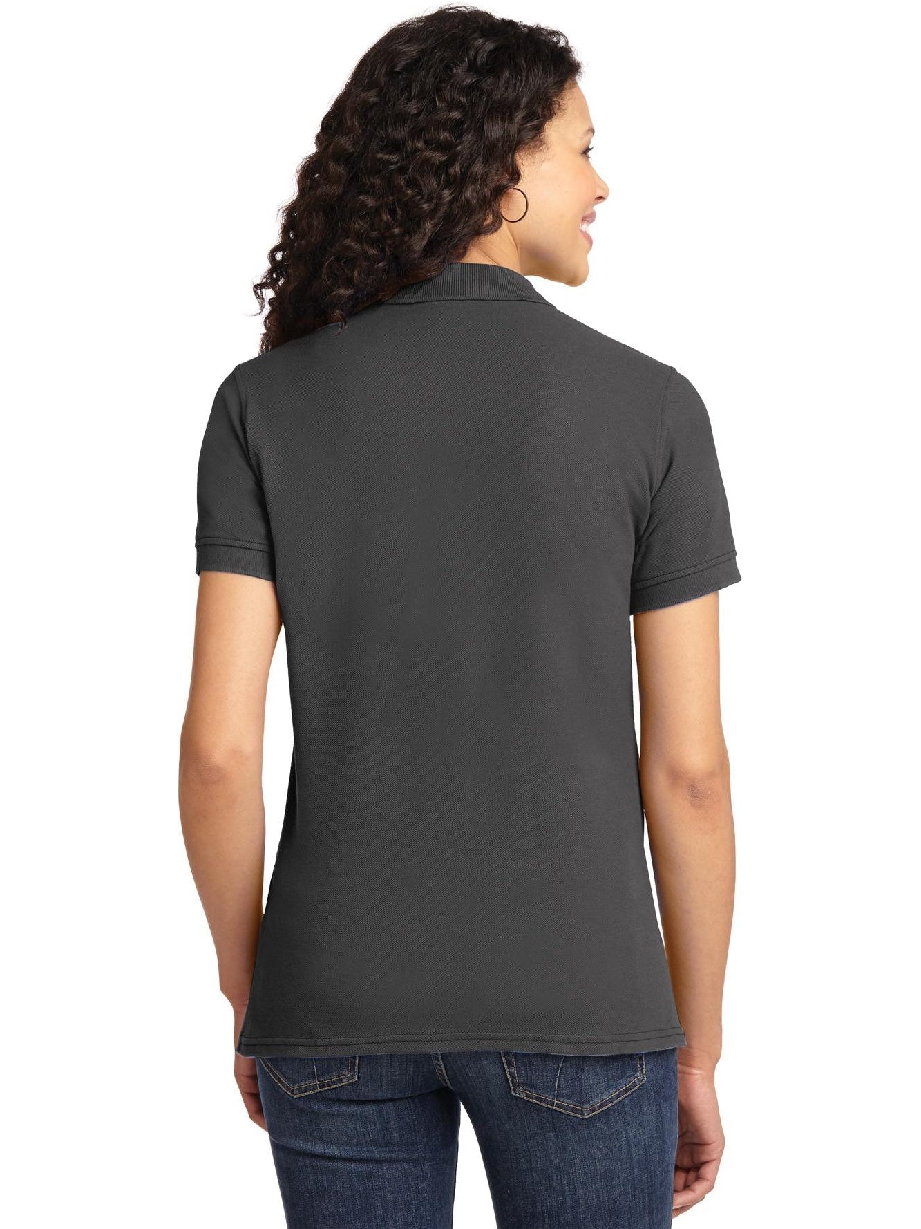 no-logo Port Authority Ladies 50/50 Pique Polo-Regular-Port Authority-Thread Logic