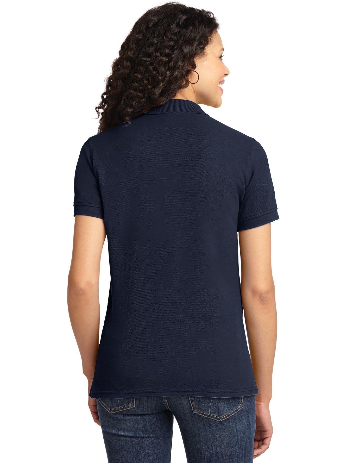 no-logo Port Authority Ladies 50/50 Pique Polo-Regular-Port Authority-Thread Logic