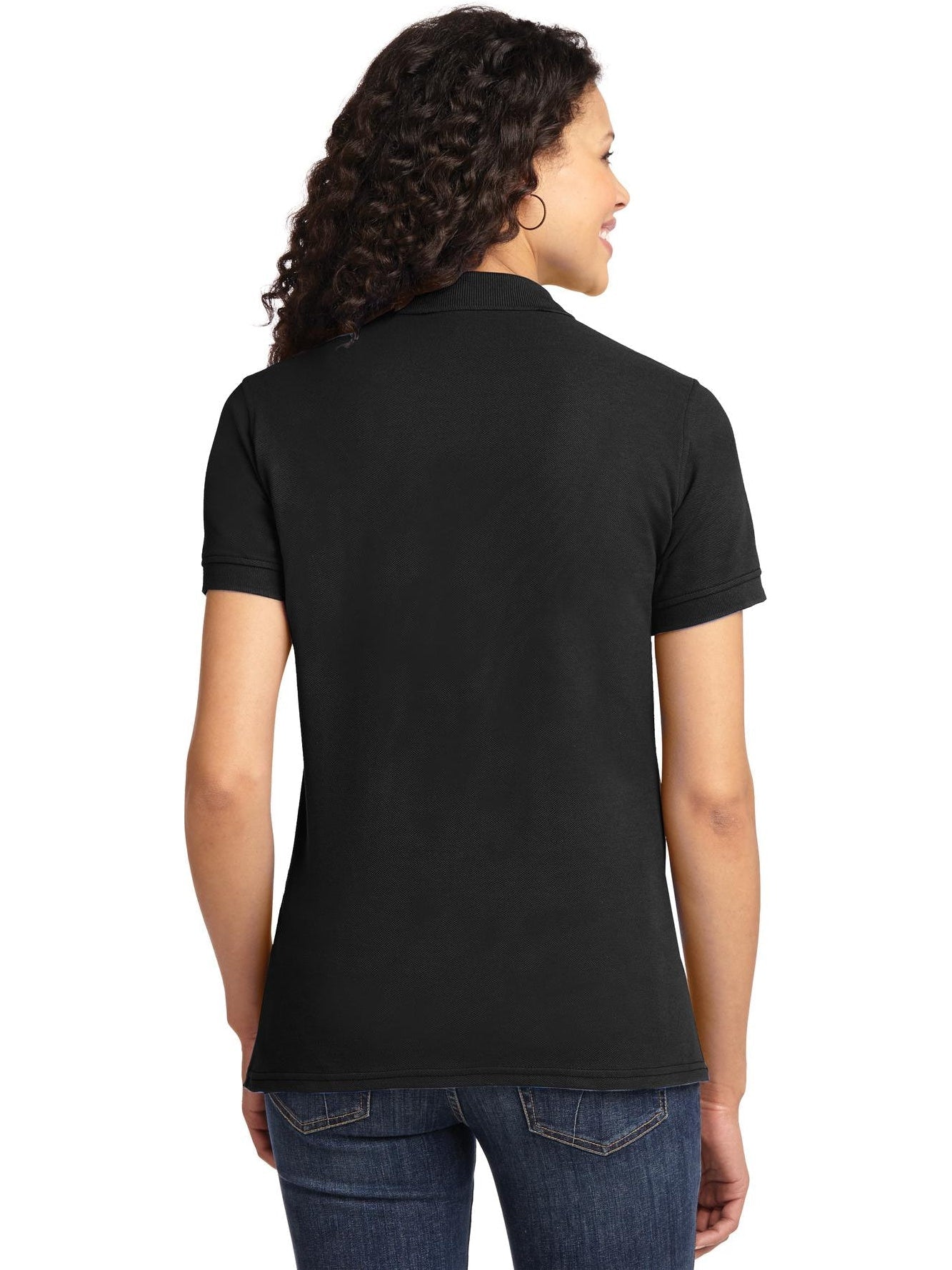 no-logo Port Authority Ladies 50/50 Pique Polo-Regular-Port Authority-Thread Logic