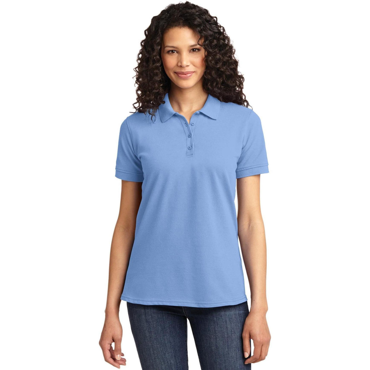 no-logo Port & Co Women's Core Blend Pique Polo-Regular-Port Authority-Thread Logic