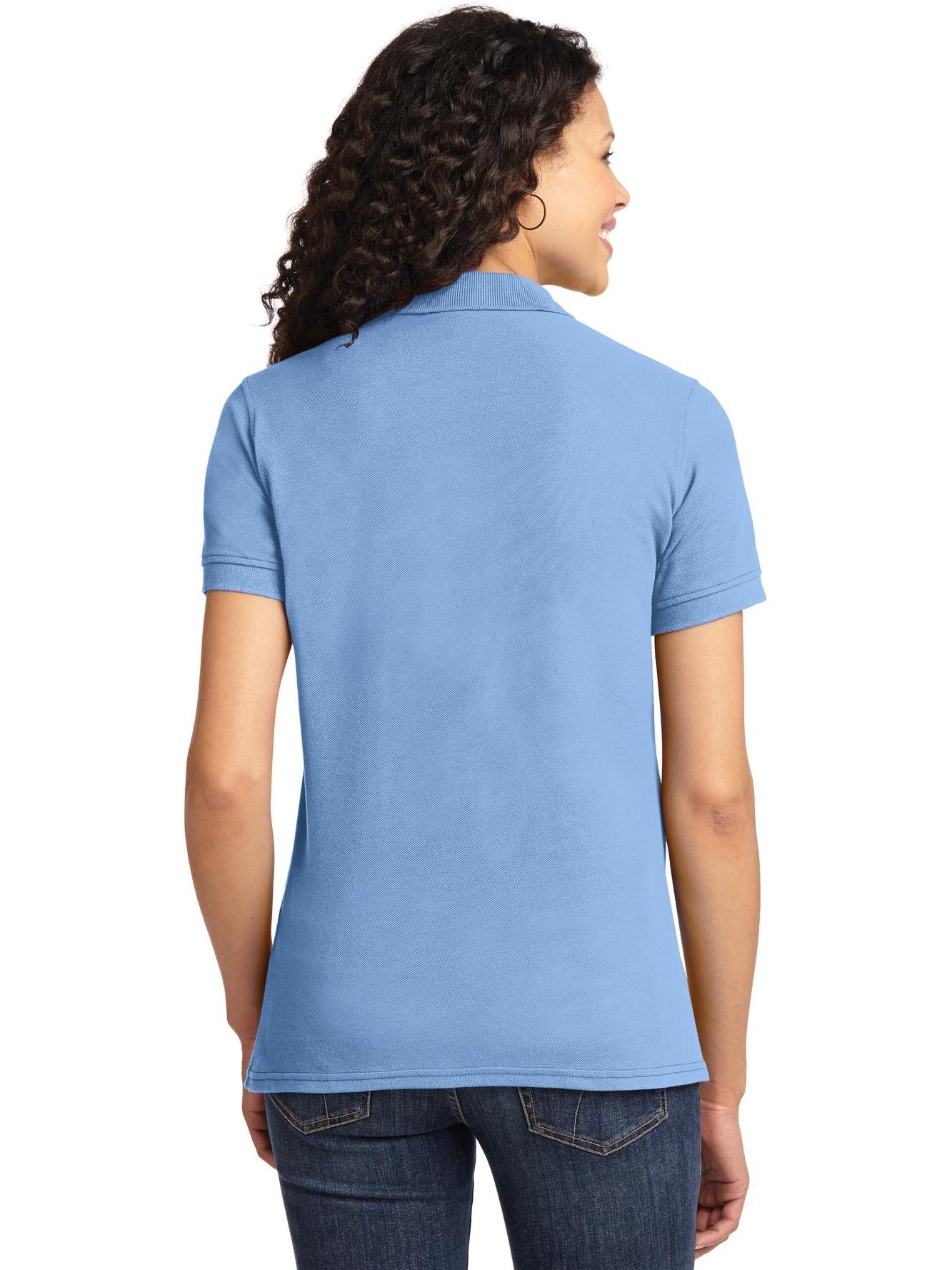 no-logo Port Authority Ladies 50/50 Pique Polo-Regular-Port Authority-Thread Logic