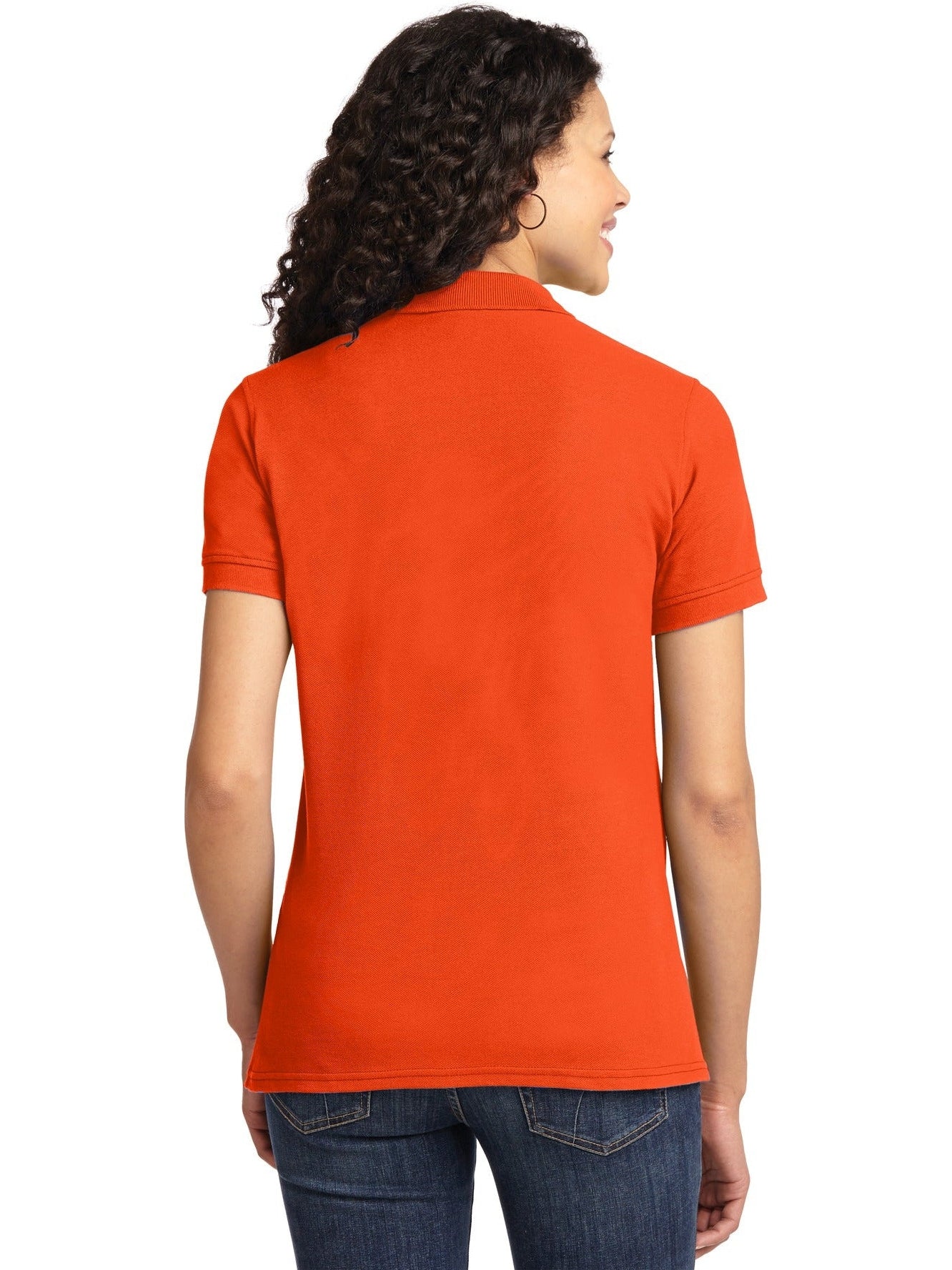 no-logo Port Authority Ladies 50/50 Pique Polo-Regular-Port Authority-Thread Logic