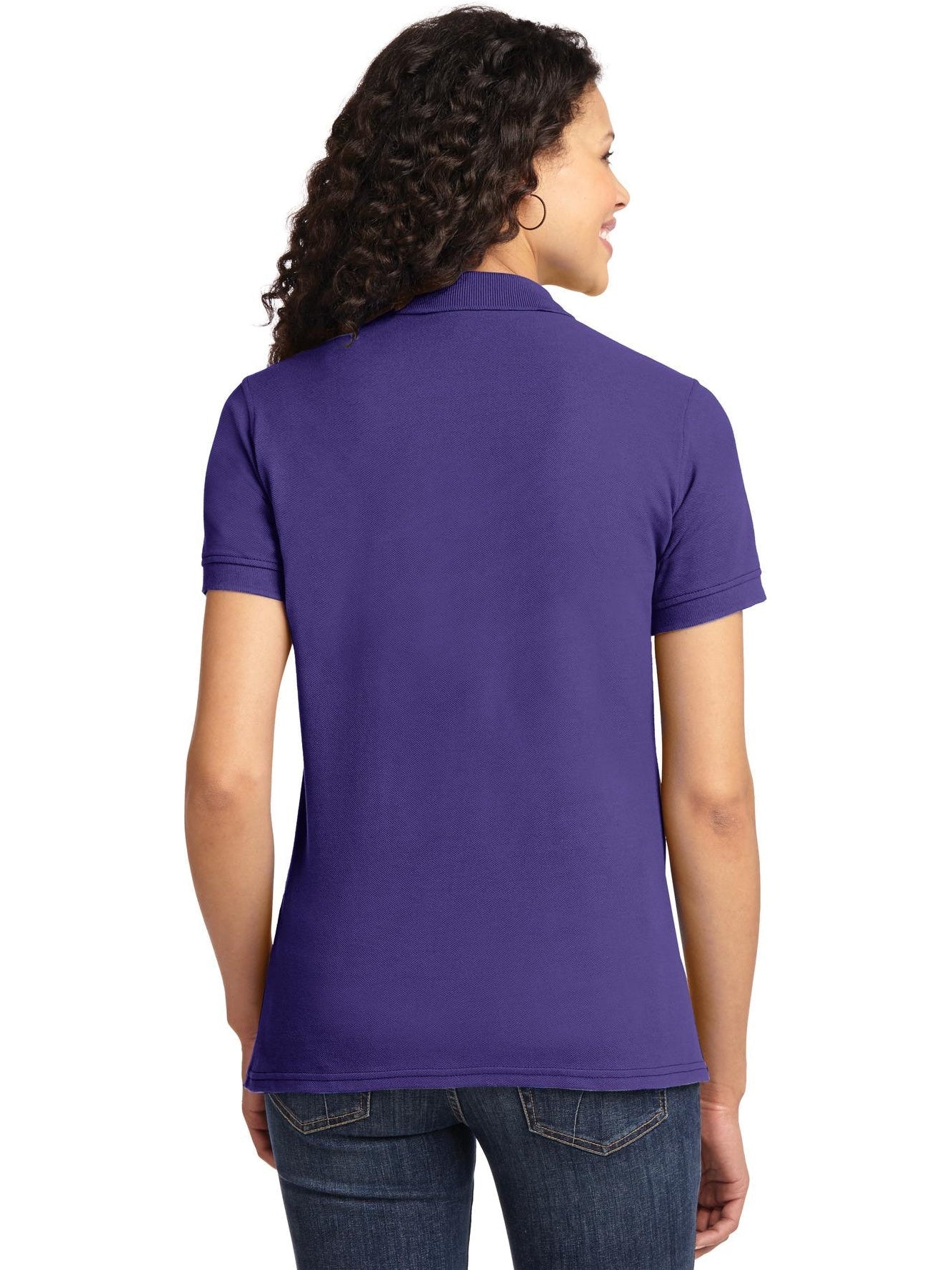 no-logo Port Authority Ladies 50/50 Pique Polo-Regular-Port Authority-Thread Logic