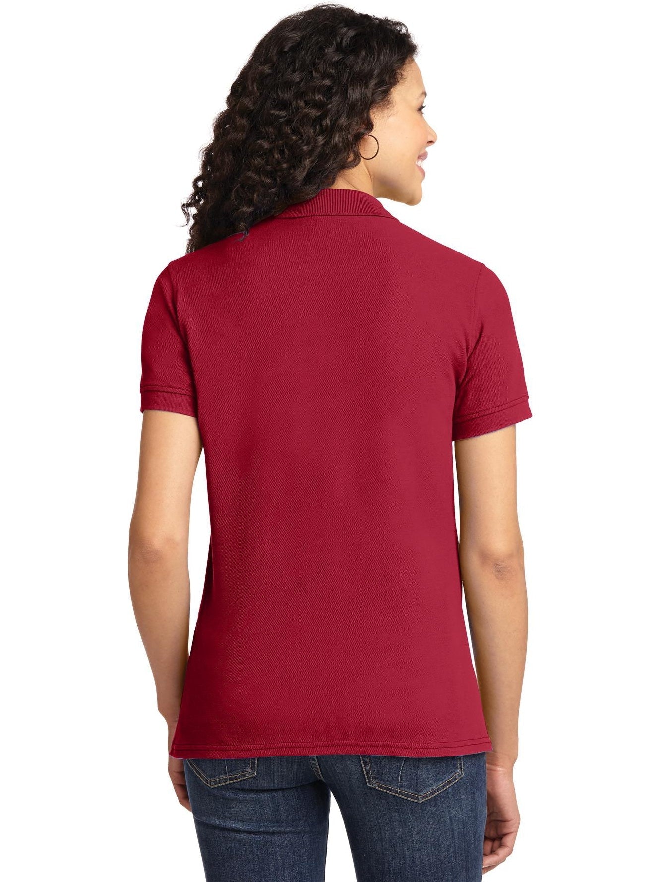 no-logo Port Authority Ladies 50/50 Pique Polo-Regular-Port Authority-Thread Logic