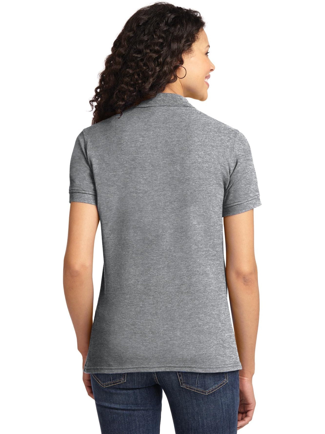 no-logo Port Authority Ladies 50/50 Pique Polo-Regular-Port Authority-Thread Logic