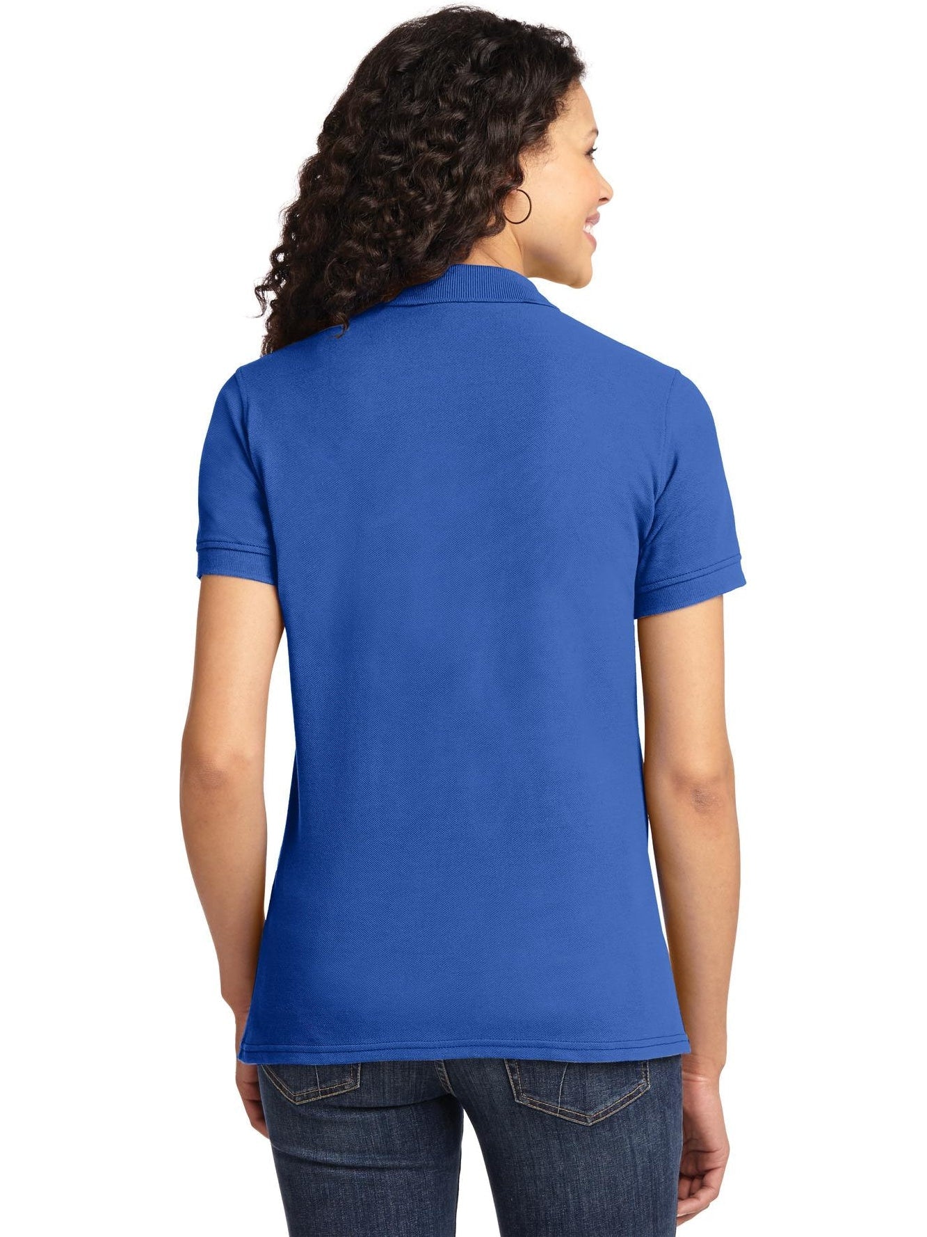 no-logo Port Authority Ladies 50/50 Pique Polo-Regular-Port Authority-Thread Logic