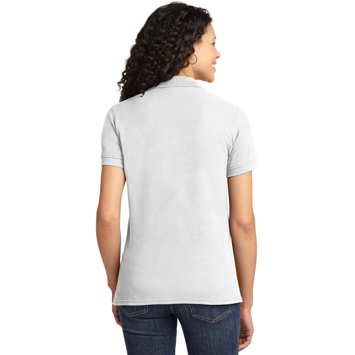 no-logo Port & Co Women's Core Blend Pique Polo-Regular-Port Authority-Thread Logic