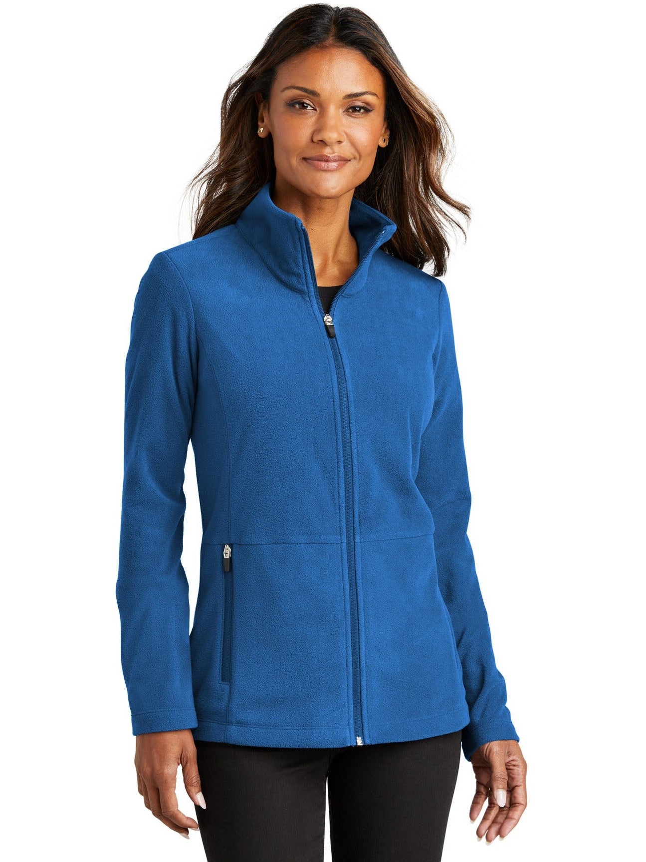 no-logo Port Authority Ladies Accord Microfleece Jacket-Regular-Port Authority-Thread Logic