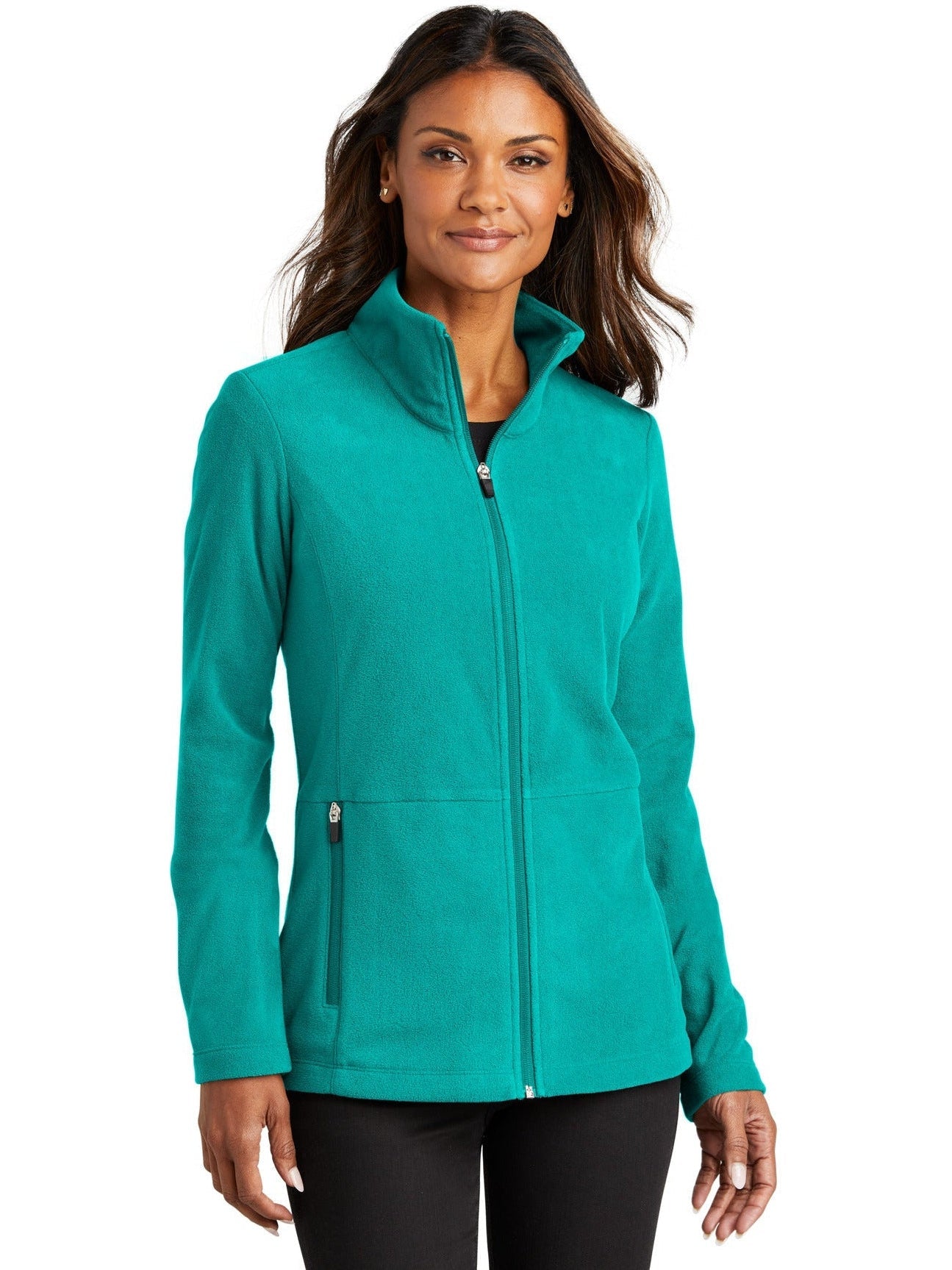 no-logo Port Authority Ladies Accord Microfleece Jacket-Regular-Port Authority-Thread Logic