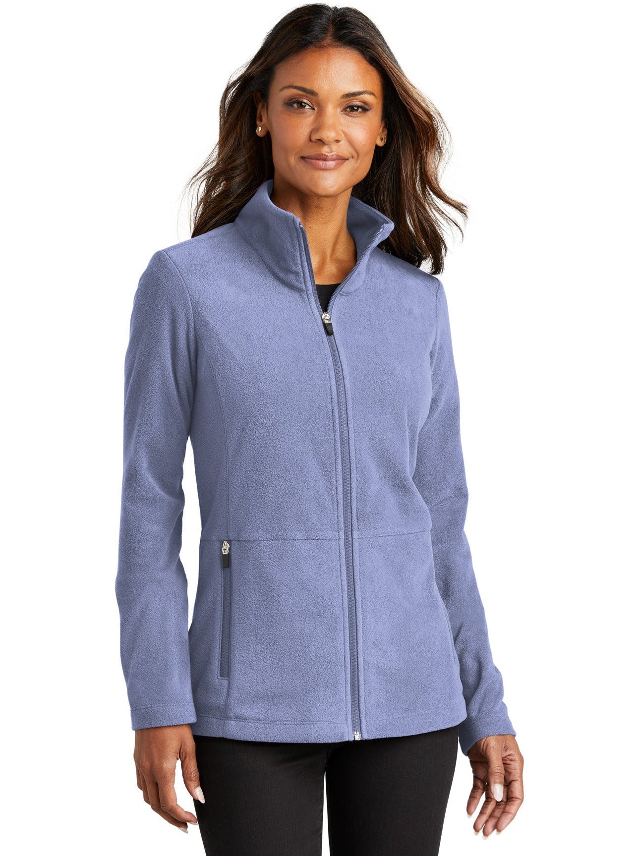 no-logo Port Authority Ladies Accord Microfleece Jacket-Regular-Port Authority-Thread Logic