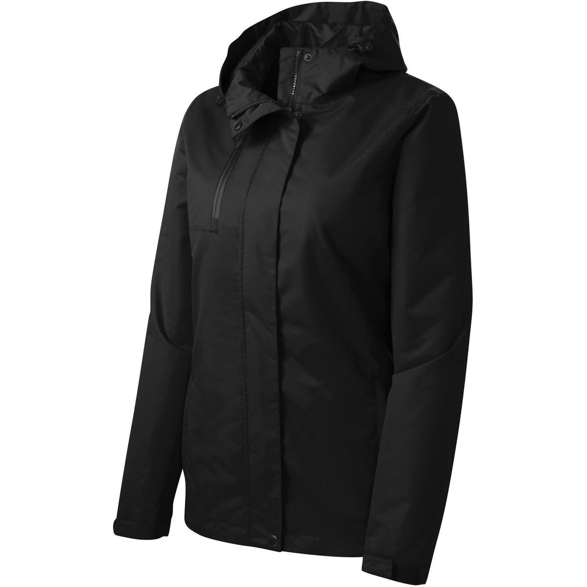 no-logo Port Authority Ladies All-Conditions Jacket-Regular-Port Authority-Black-S-Thread Logic