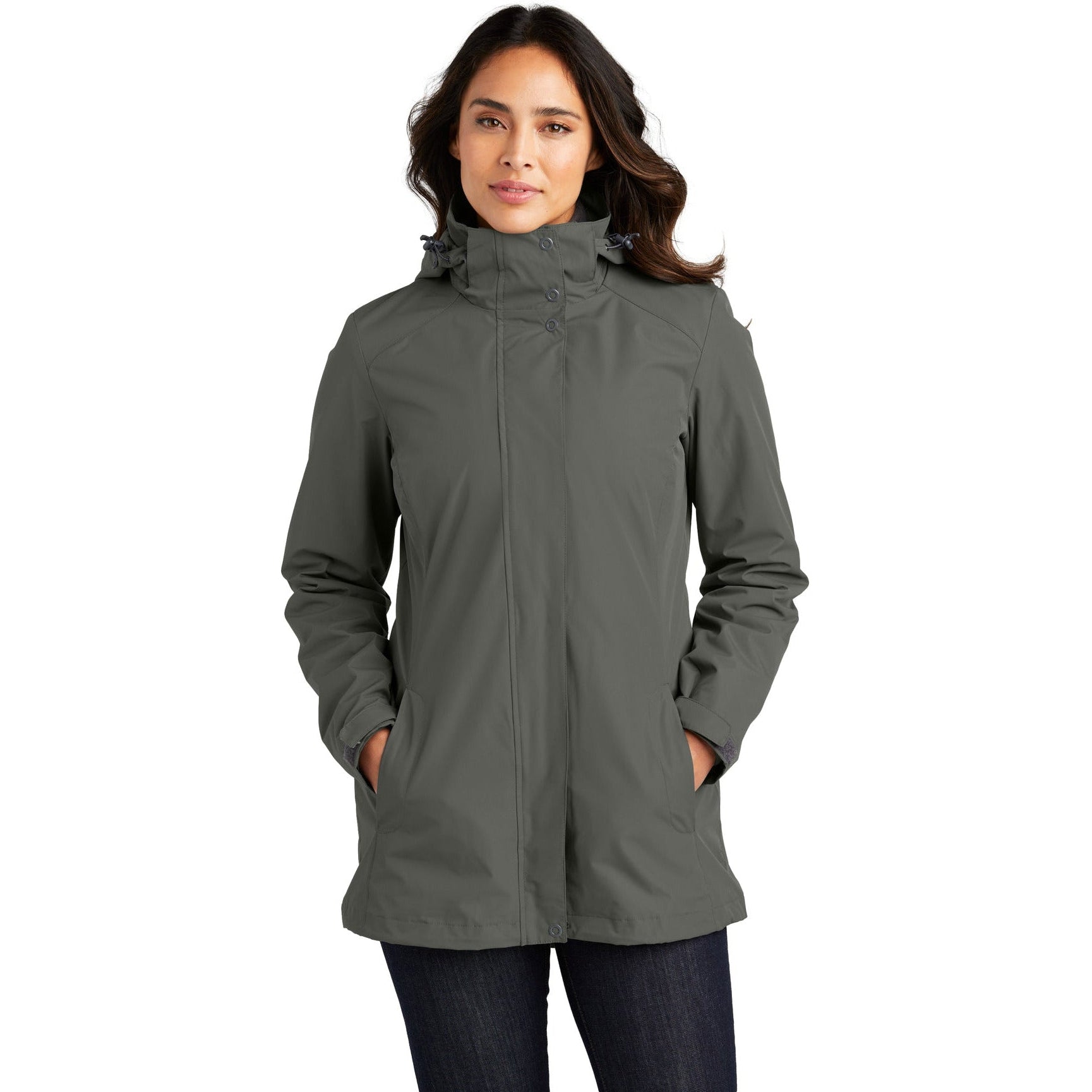no-logo Port Authority Ladies All-Weather 3-In-1 Jacket-Apparel-Port Authority-Thread Logic