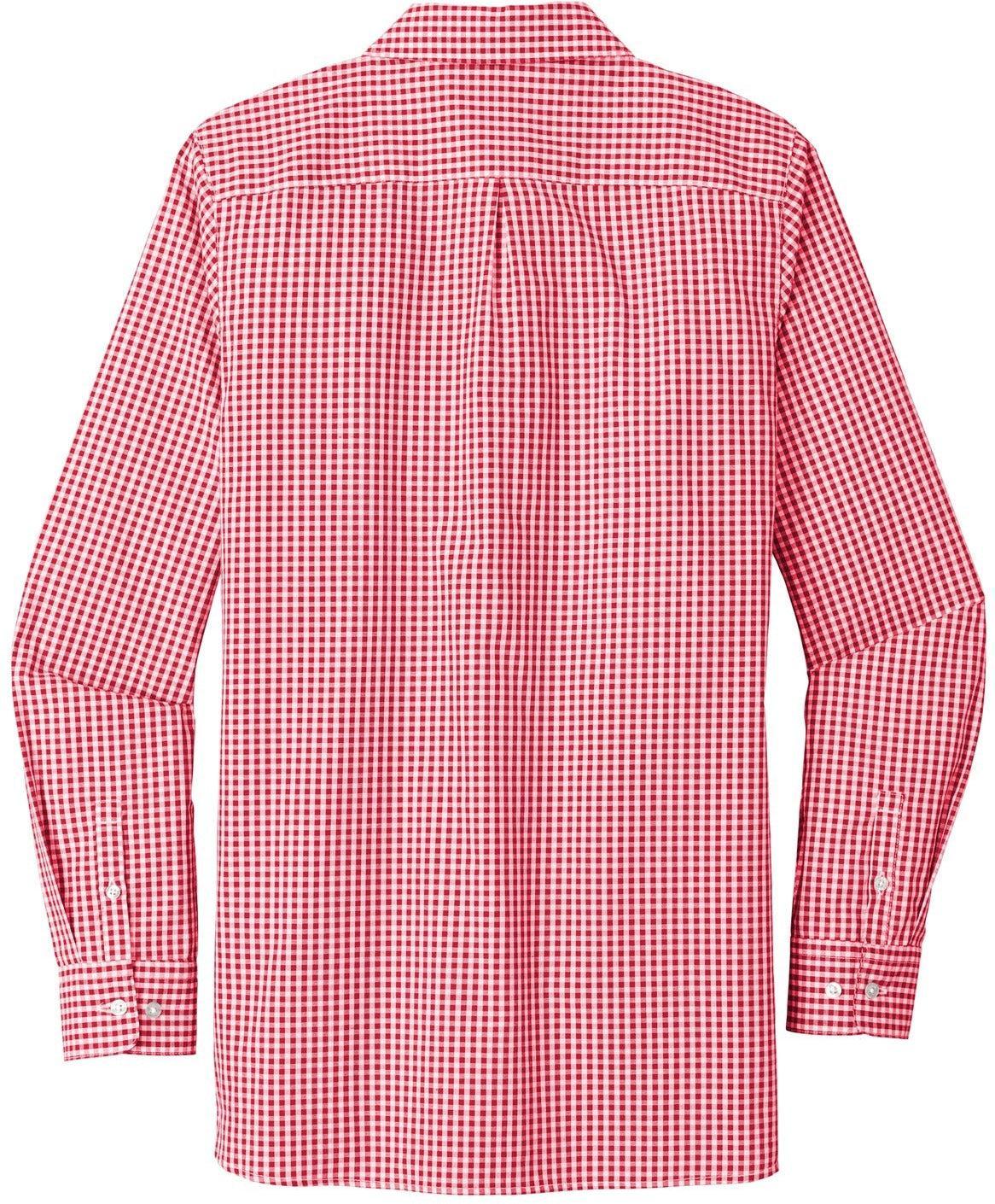 no-logo Port Authority Ladies Broadcloth Gingham Easy Care Shirt-Regular-Port Authority-Thread Logic