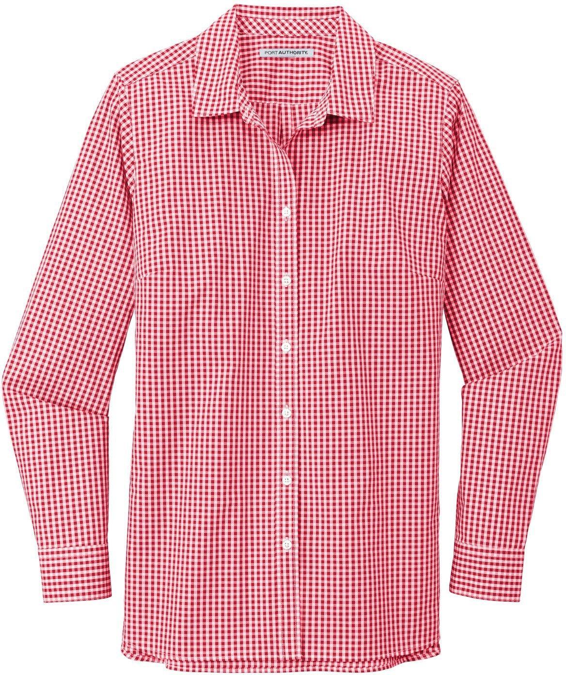 Port Authority Ladies Broadcloth Gingham Easy Care Shirt