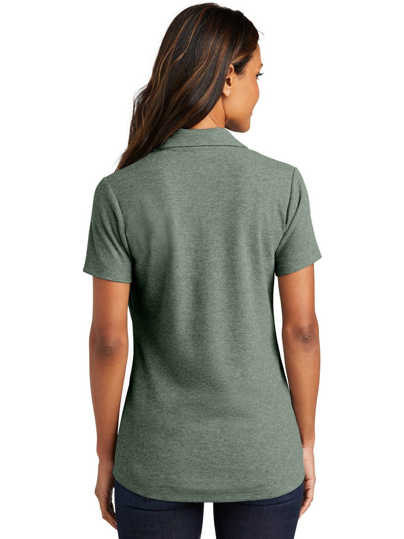 no-logo Port Authority Ladies C-Free Cotton Blend Pique Polo-Regular-Port Authority-Thread Logic