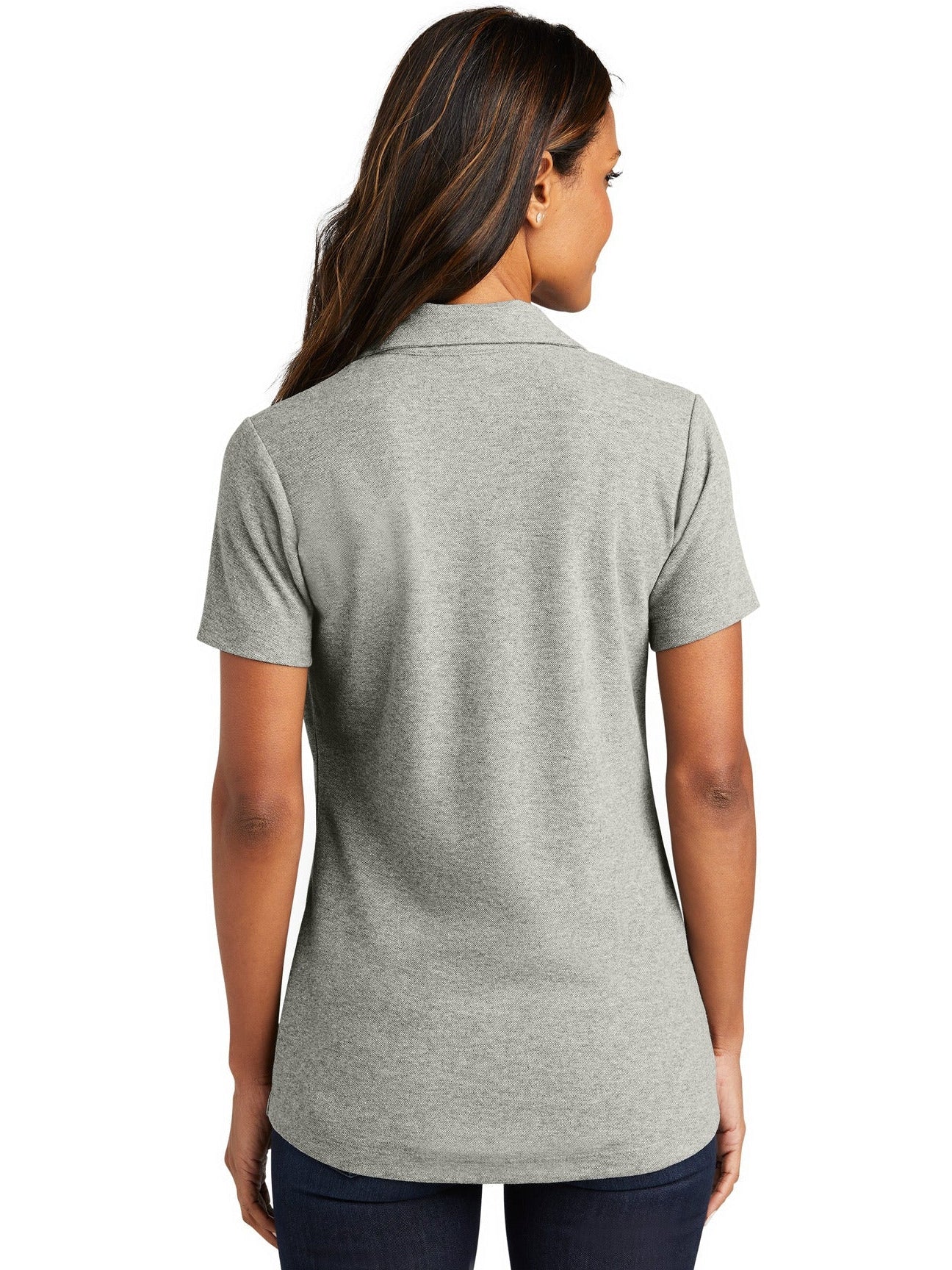 no-logo Port Authority Ladies C-Free Cotton Blend Pique Polo-Regular-Port Authority-Thread Logic