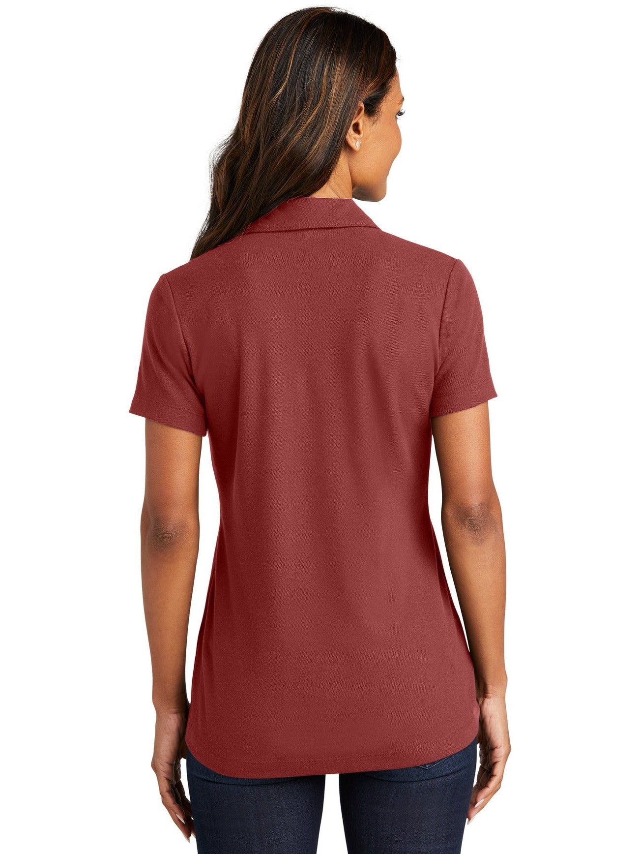 no-logo Port Authority Ladies C-Free Cotton Blend Pique Polo-Regular-Port Authority-Thread Logic