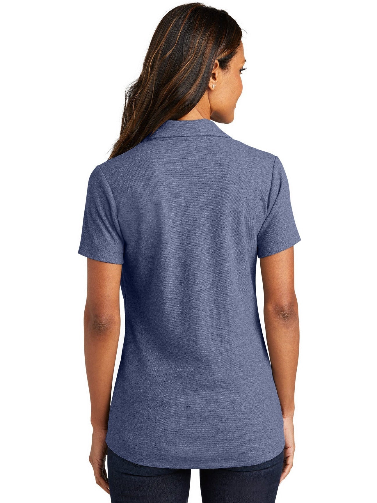 no-logo Port Authority Ladies C-Free Cotton Blend Pique Polo-Regular-Port Authority-Thread Logic