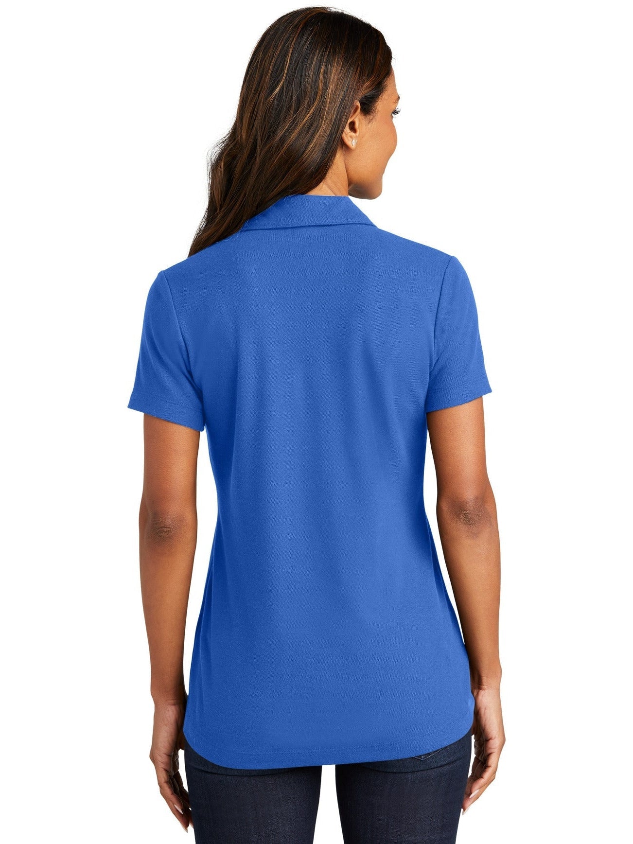 no-logo Port Authority Ladies C-Free Cotton Blend Pique Polo-Regular-Port Authority-Thread Logic