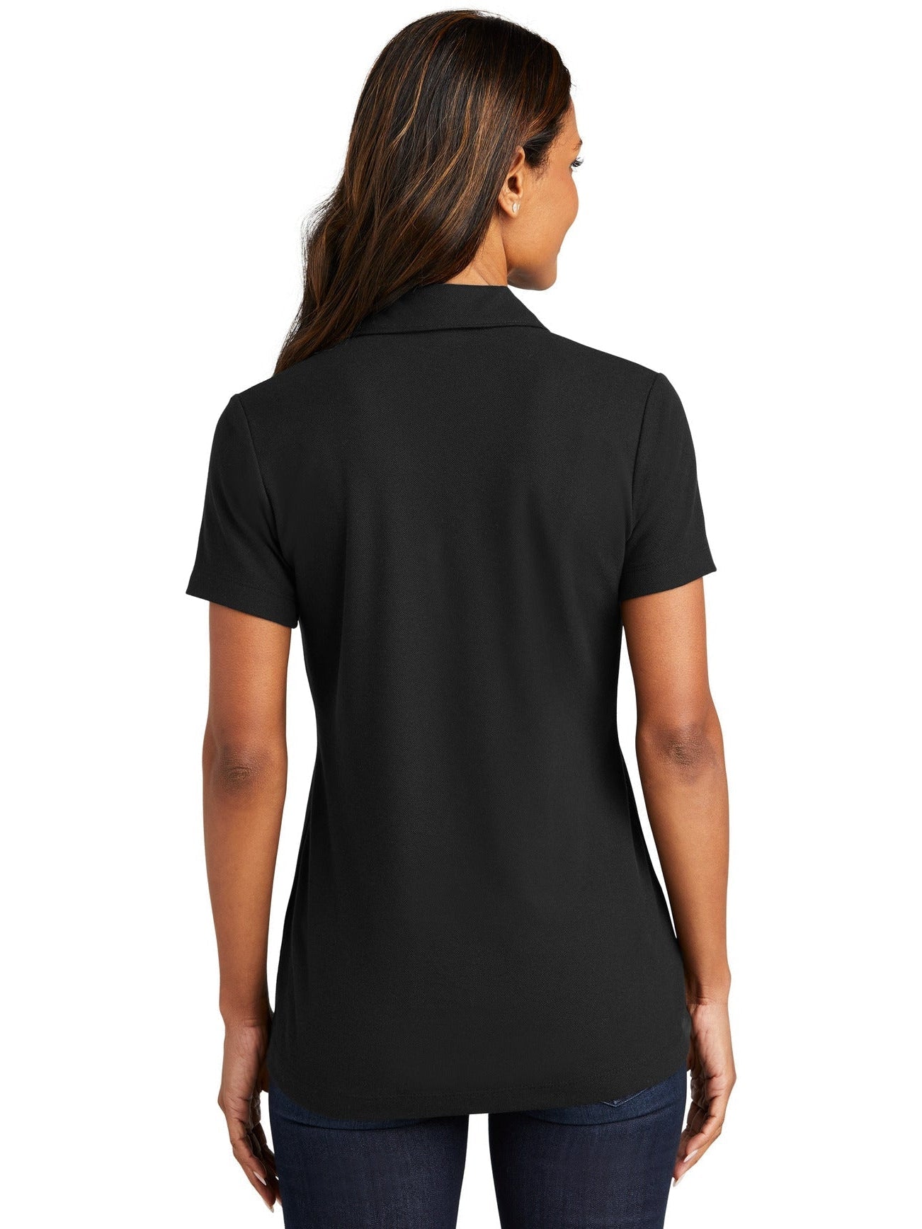 no-logo Port Authority Ladies C-Free Cotton Blend Pique Polo-Regular-Port Authority-Thread Logic