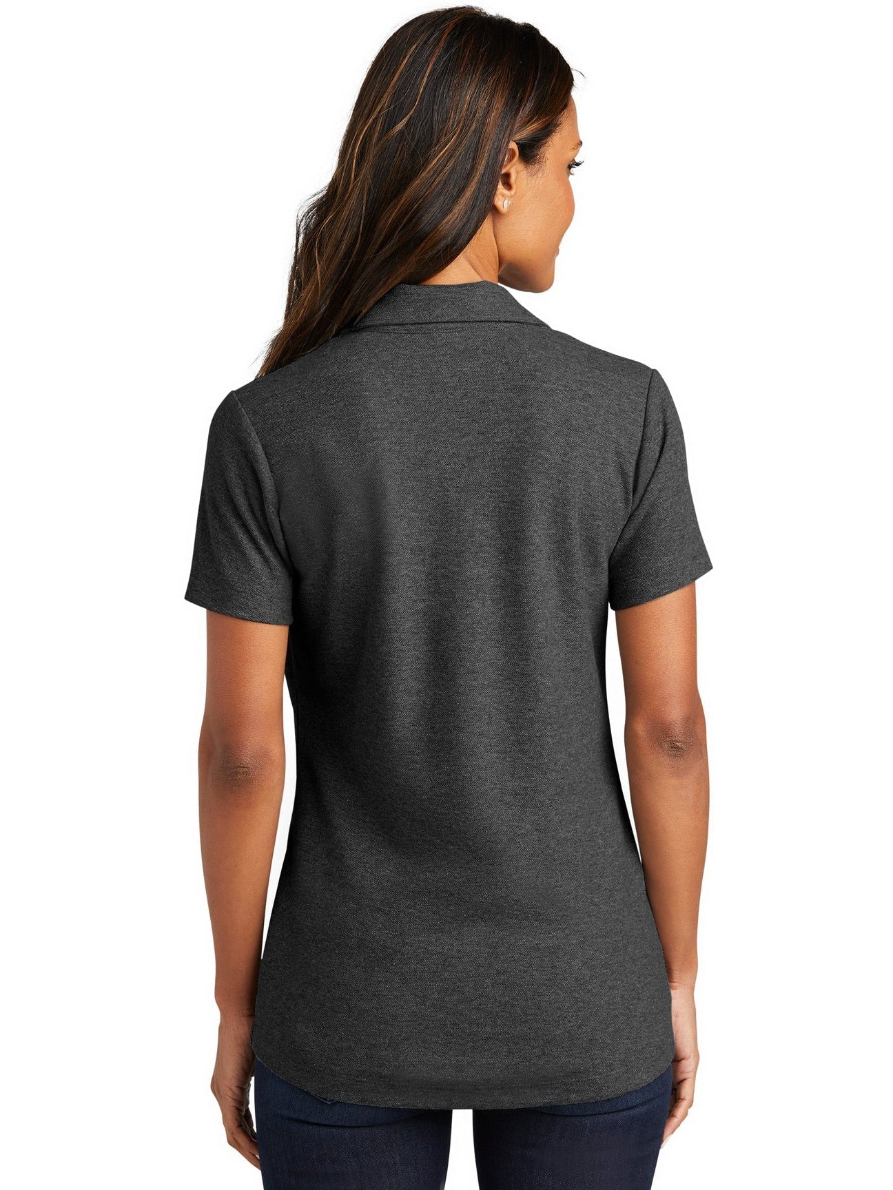 no-logo Port Authority Ladies C-Free Cotton Blend Pique Polo-Regular-Port Authority-Thread Logic