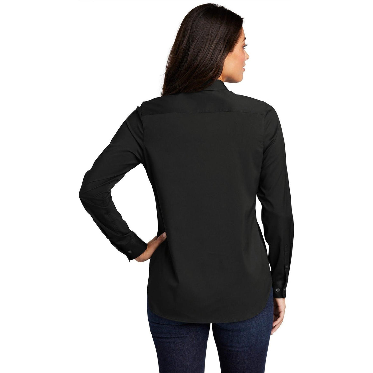 no-logo Port Authority Women's City Stretch Tunic-Dress Shirts-Port Authority-Thread Logic
