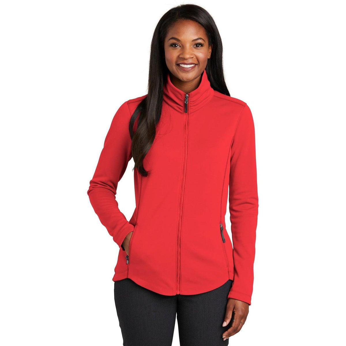 no-logo Port Authority Women's Collective Smooth Fleece Jacket-Regular-Port Authority-Thread Logic