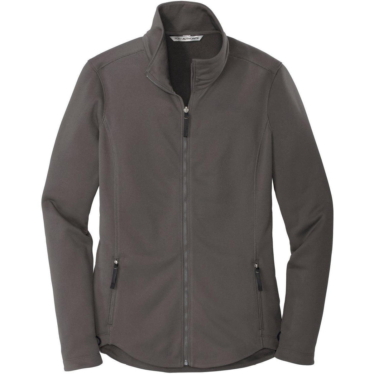no-logo Port Authority Women's Collective Smooth Fleece Jacket-Regular-Port Authority-Graphite-XS-Thread Logic