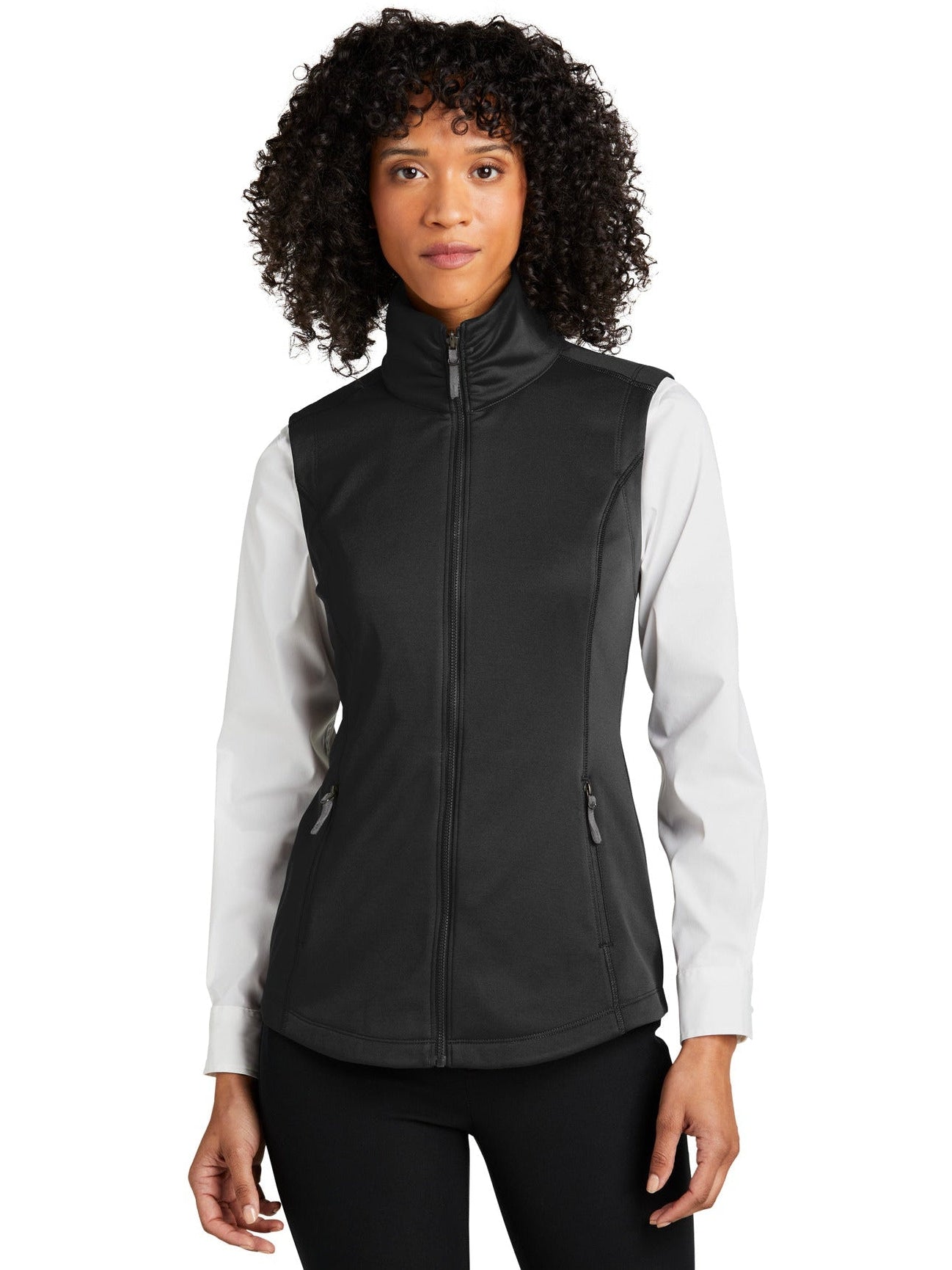 no-logo Port Authority Ladies Collective Smooth Fleece Vest-Regular-Port Authority-Thread Logic