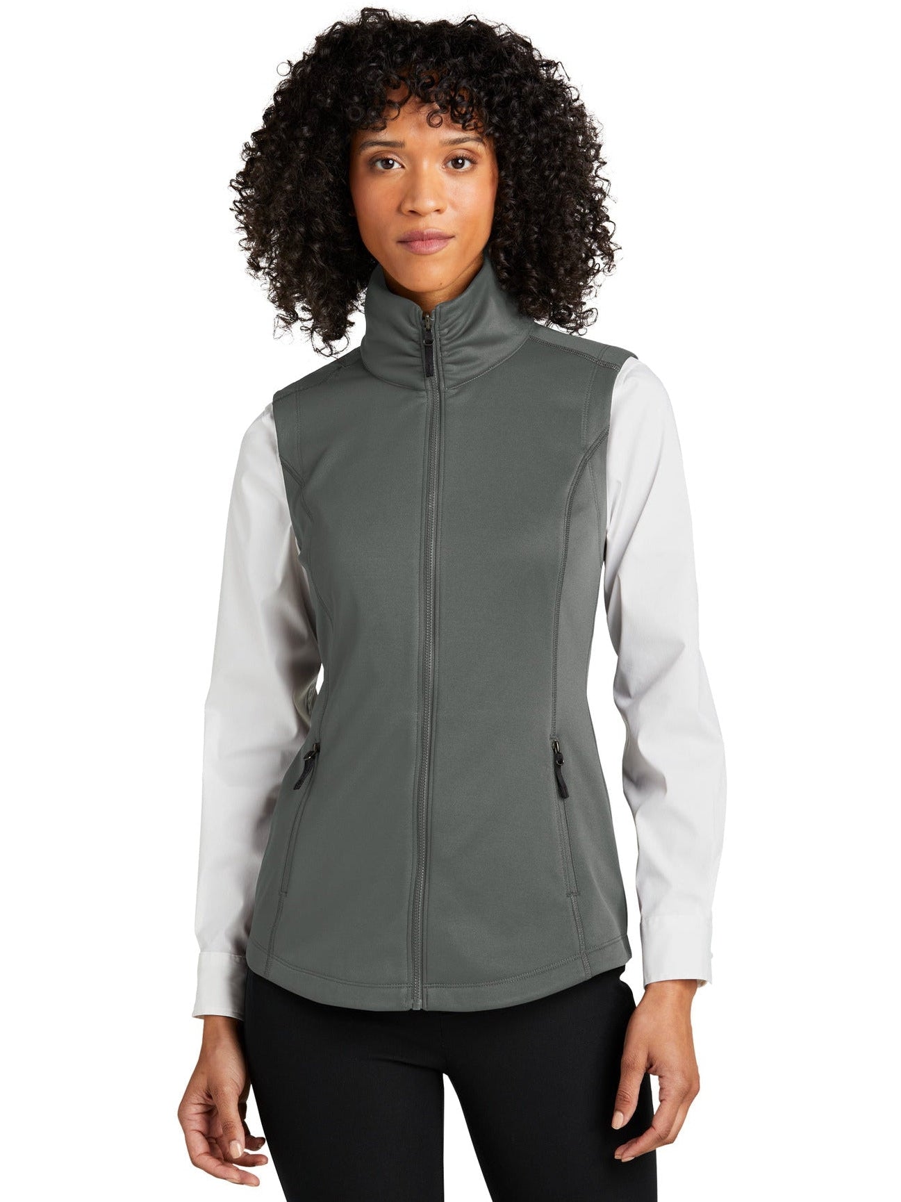 no-logo Port Authority Ladies Collective Smooth Fleece Vest-Regular-Port Authority-Thread Logic