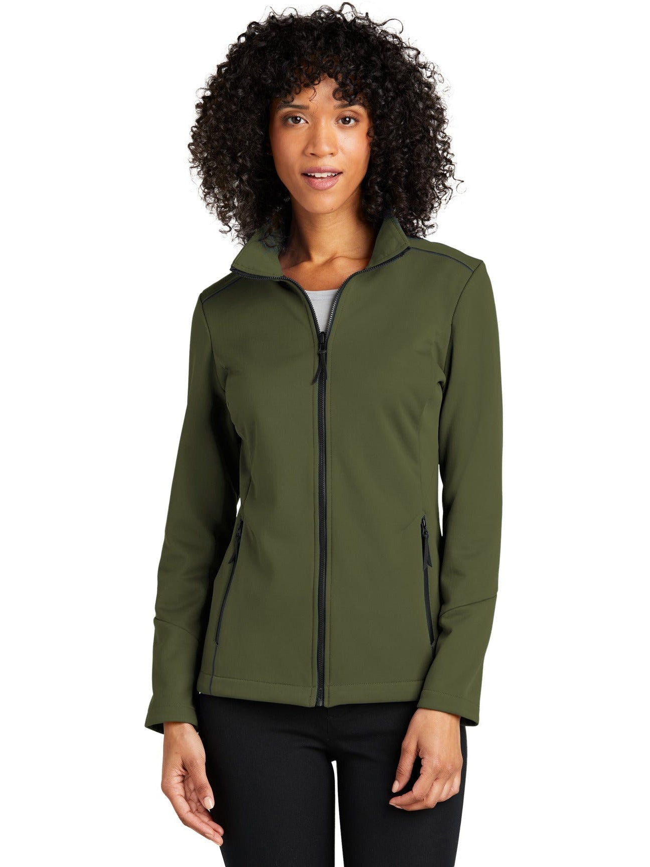 no-logo Port Authority Ladies Collective Tech Soft Shell Jacket-Regular-Port Authority-Thread Logic