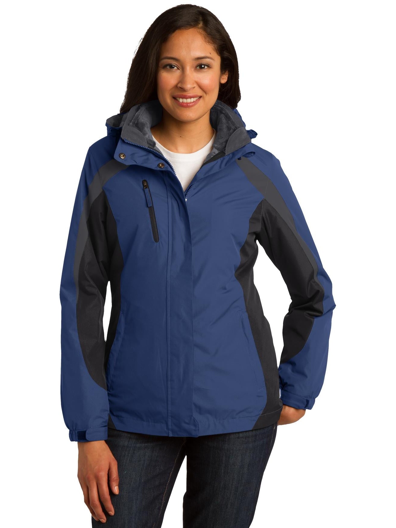 no-logo Port Authority Ladies Colorblock 3-in-1 Jacket-Regular-Port Authority-Thread Logic